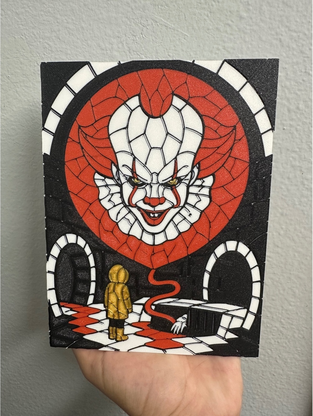 Penny wise (IT) stained glass style art
